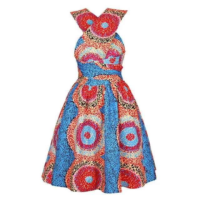 2020 New Floral National Print African Dresses For Women Evening Party Pleated  Noble Dashiki Bazin African Clothes Riche Female