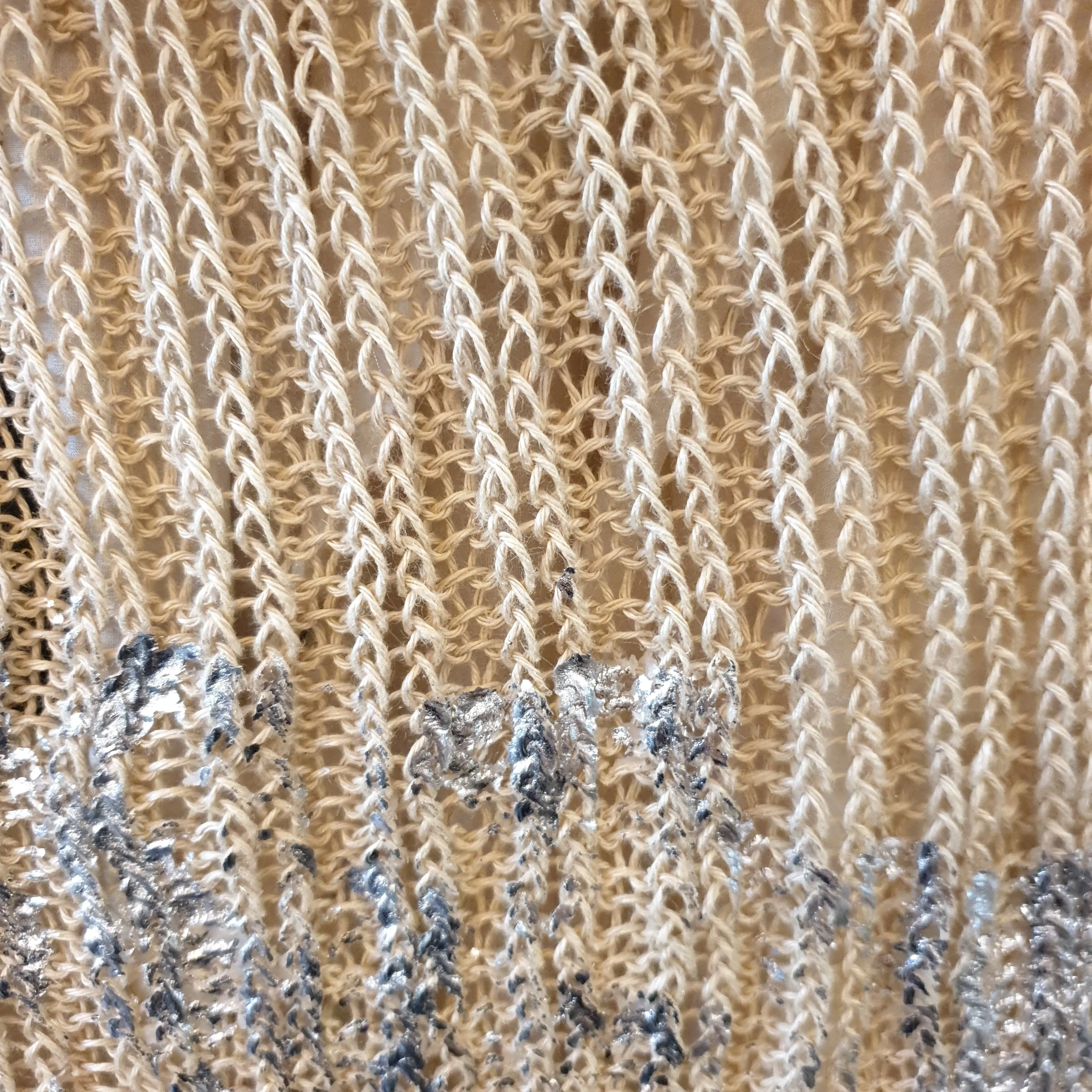 Amano handknit linen batwing sweater