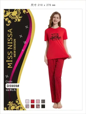 Cotton Trouser Shirt Set (D5909)