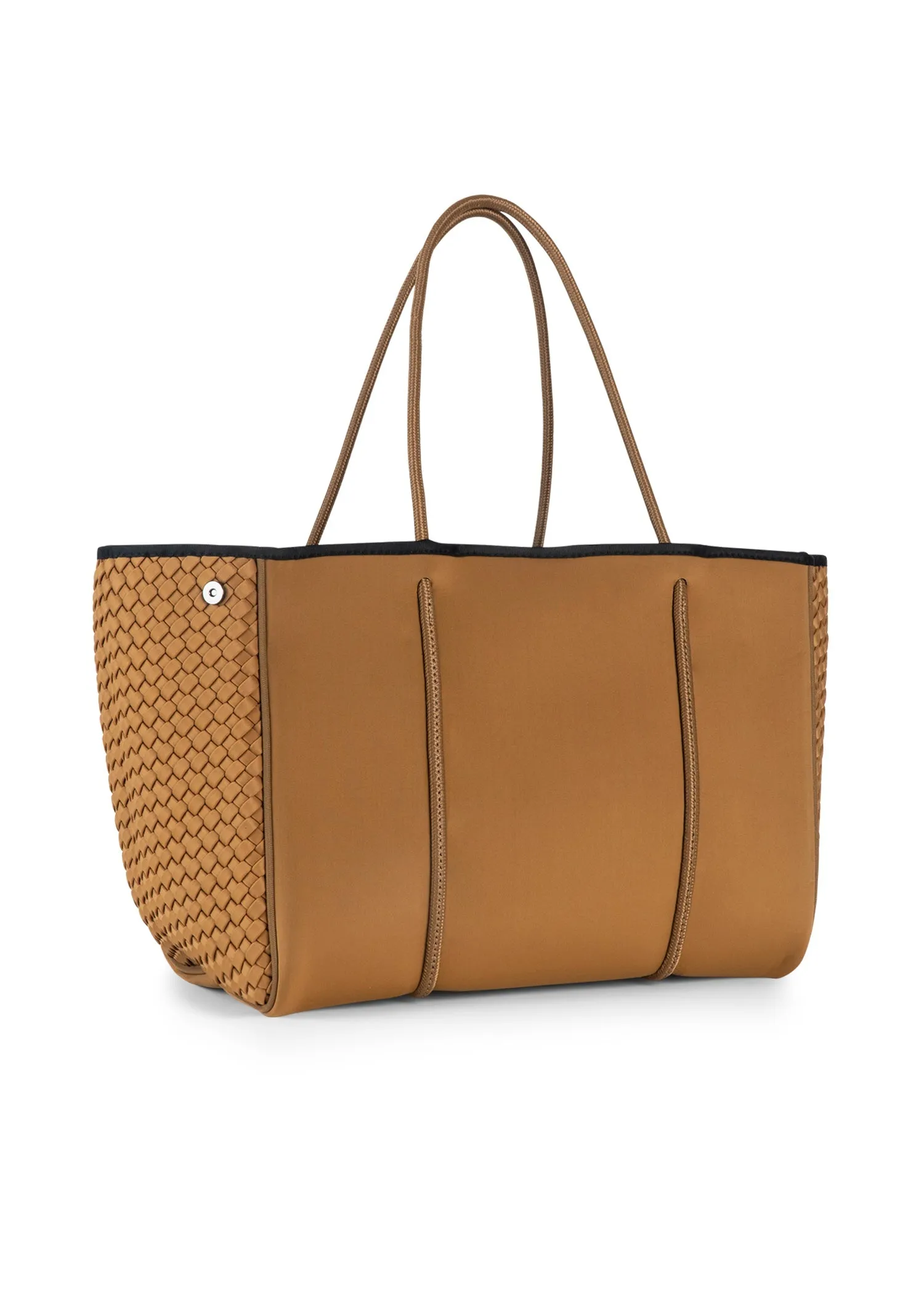 Greyson Camel Woven Neoprene Tote - Haute Shore