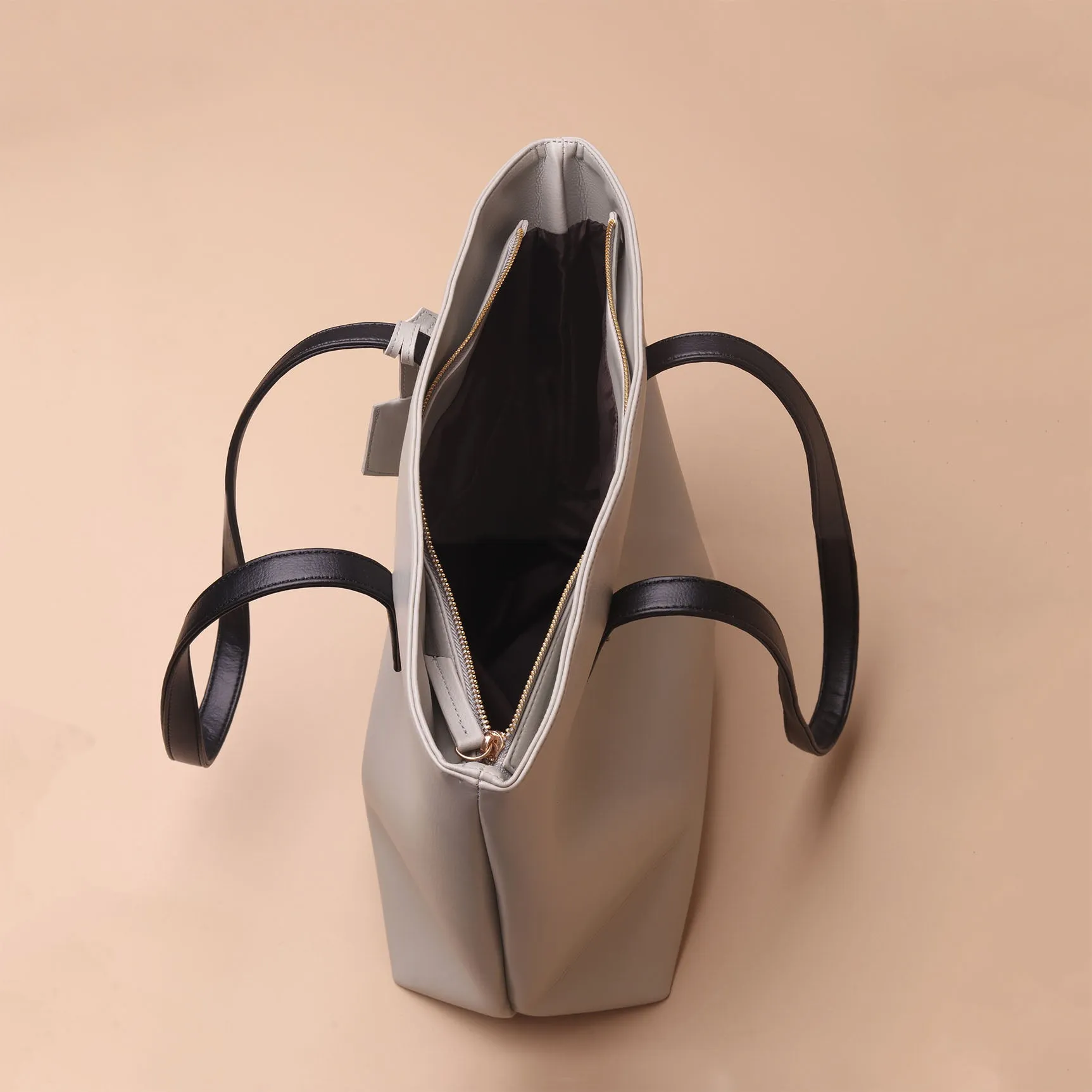 Indah Tote Bag Grey Black
