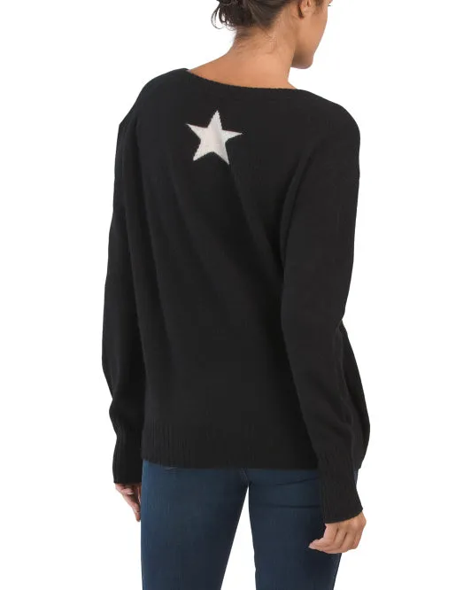 Jayla Star Cashmere Sweater - 360 Cashmere