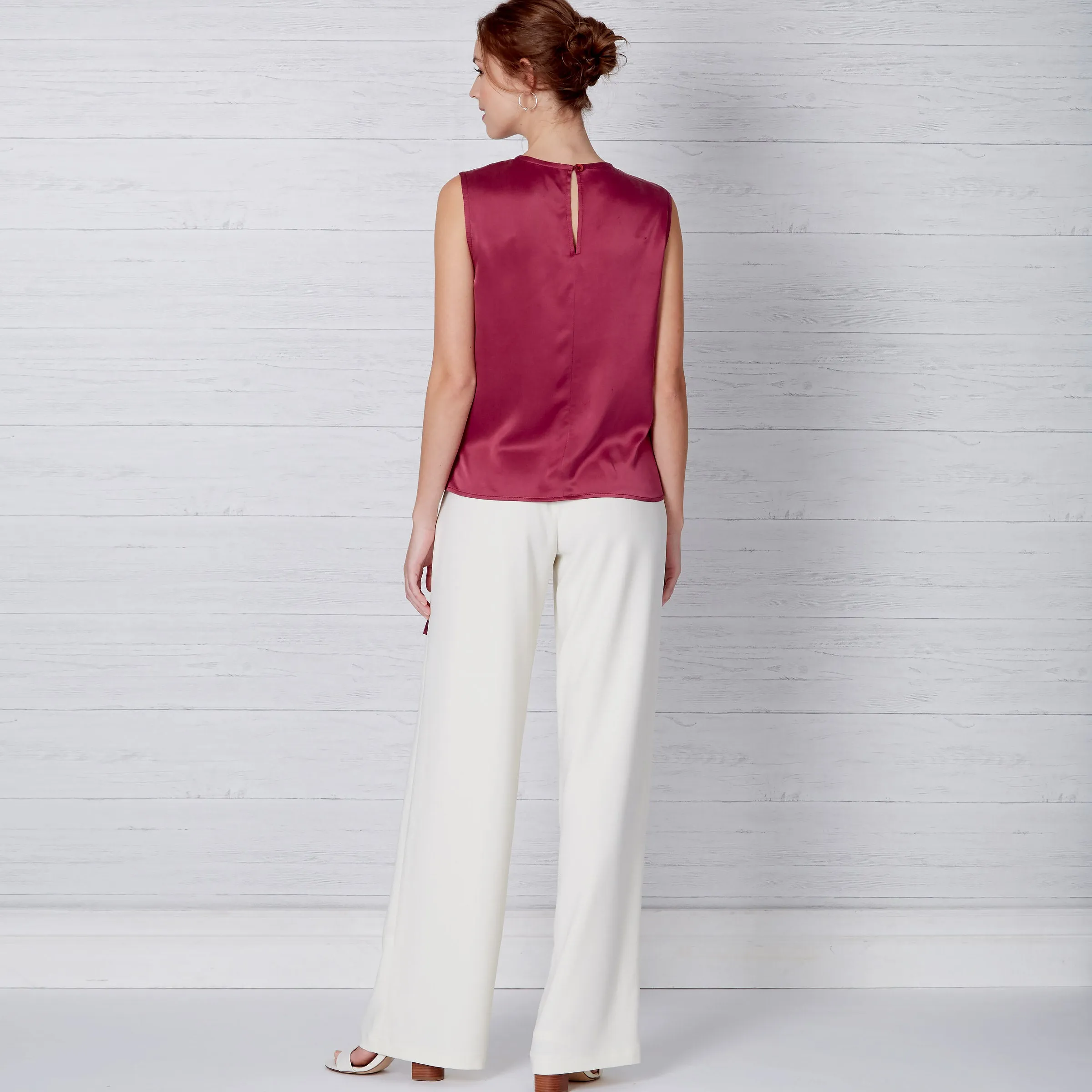 New Look Sewing Pattern N6662 - Misses' Drape Top & Wide Leg Pants