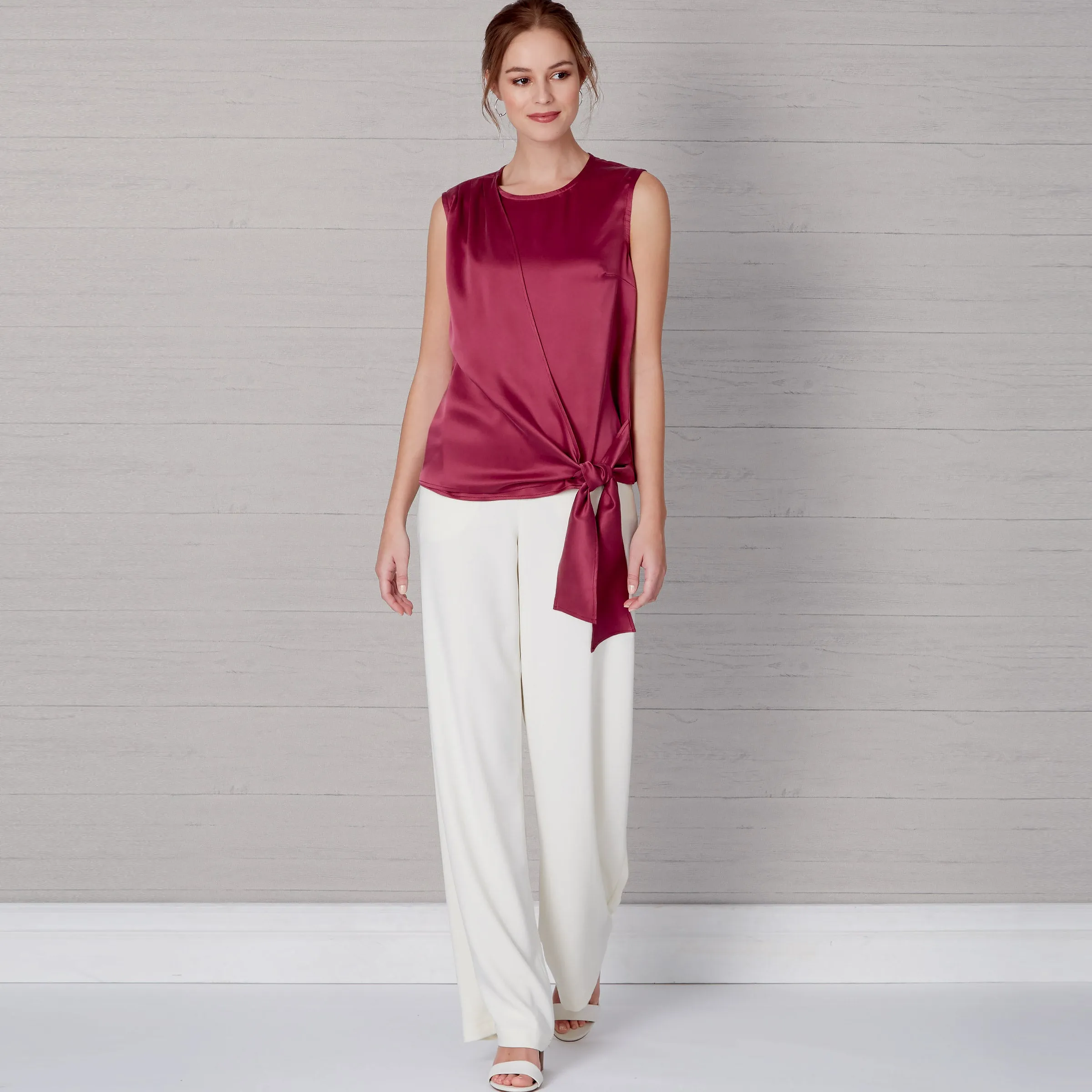 New Look Sewing Pattern N6662 - Misses' Drape Top & Wide Leg Pants