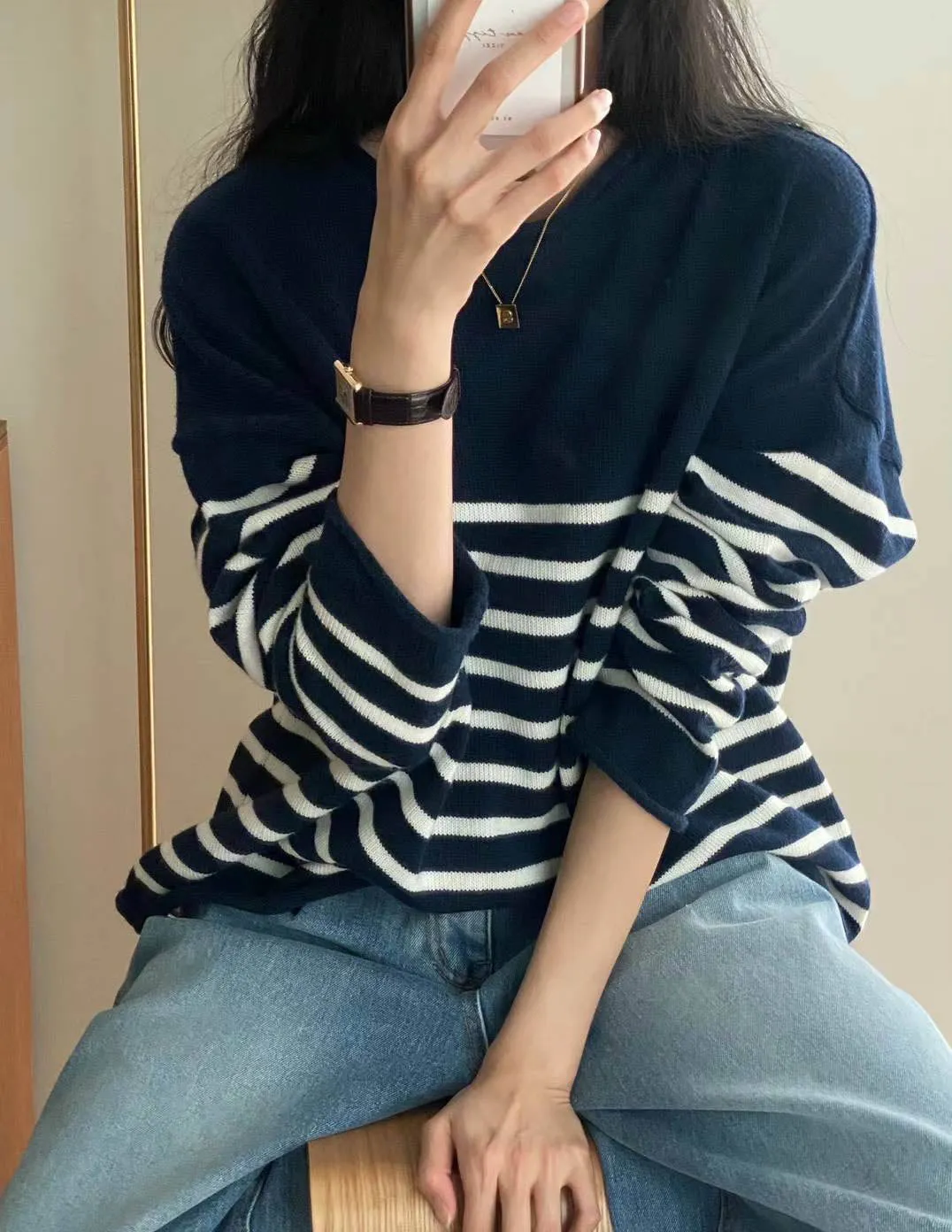 RAFE STRIPE PULLOVER