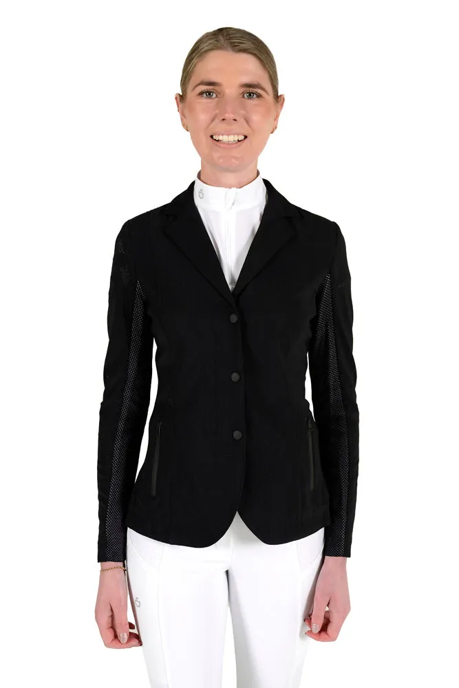 Revo Perforated Light Tech Knit Jacket - Black/White