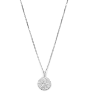 Sagittarius Petite Zodiac Necklace - Silver