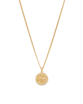 Scorpio Petite Zodiac Necklace - Gold