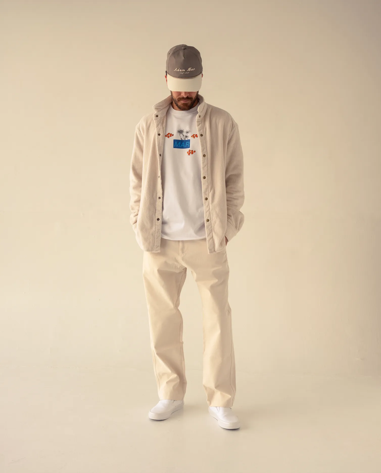 Semi Cropped Trouser ( natural )