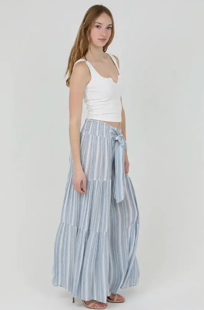 Striped Wide Leg Pants