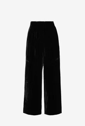 Veronica velvet wide-leg pants