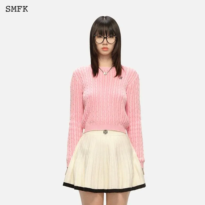 Vintage College Classic Knitwear Pink