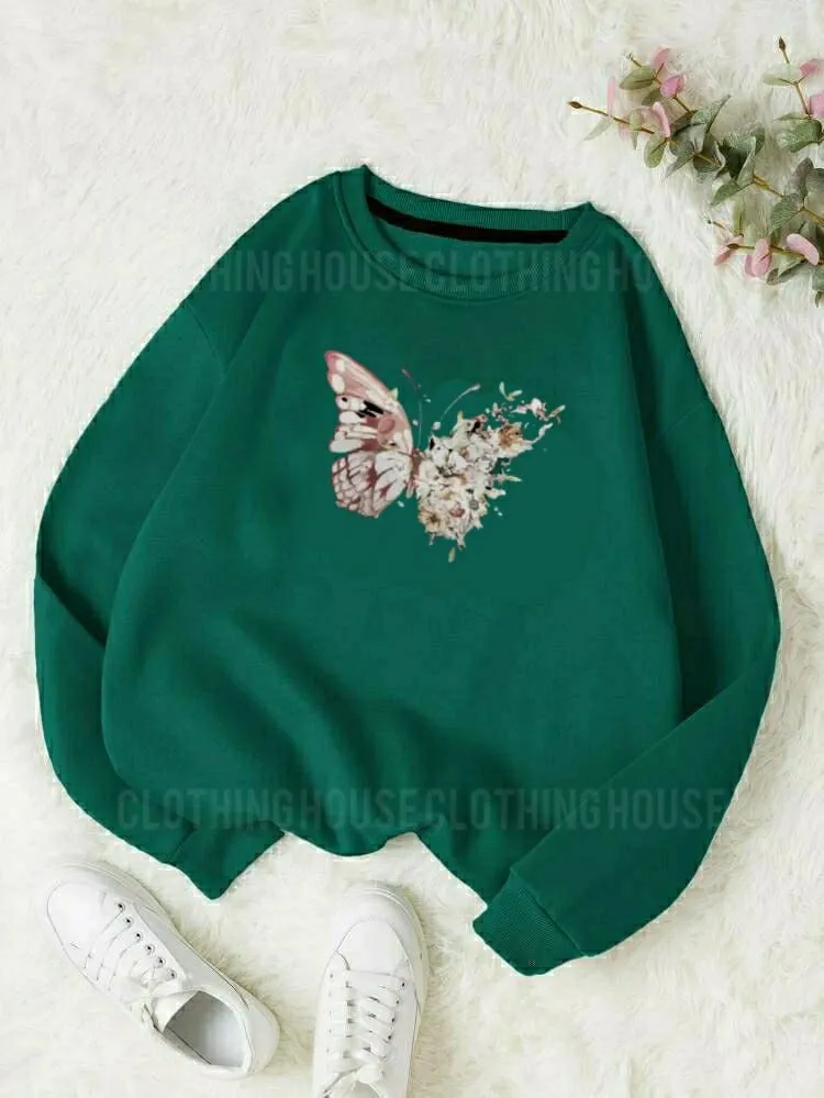 White Butterfly sweatshirt