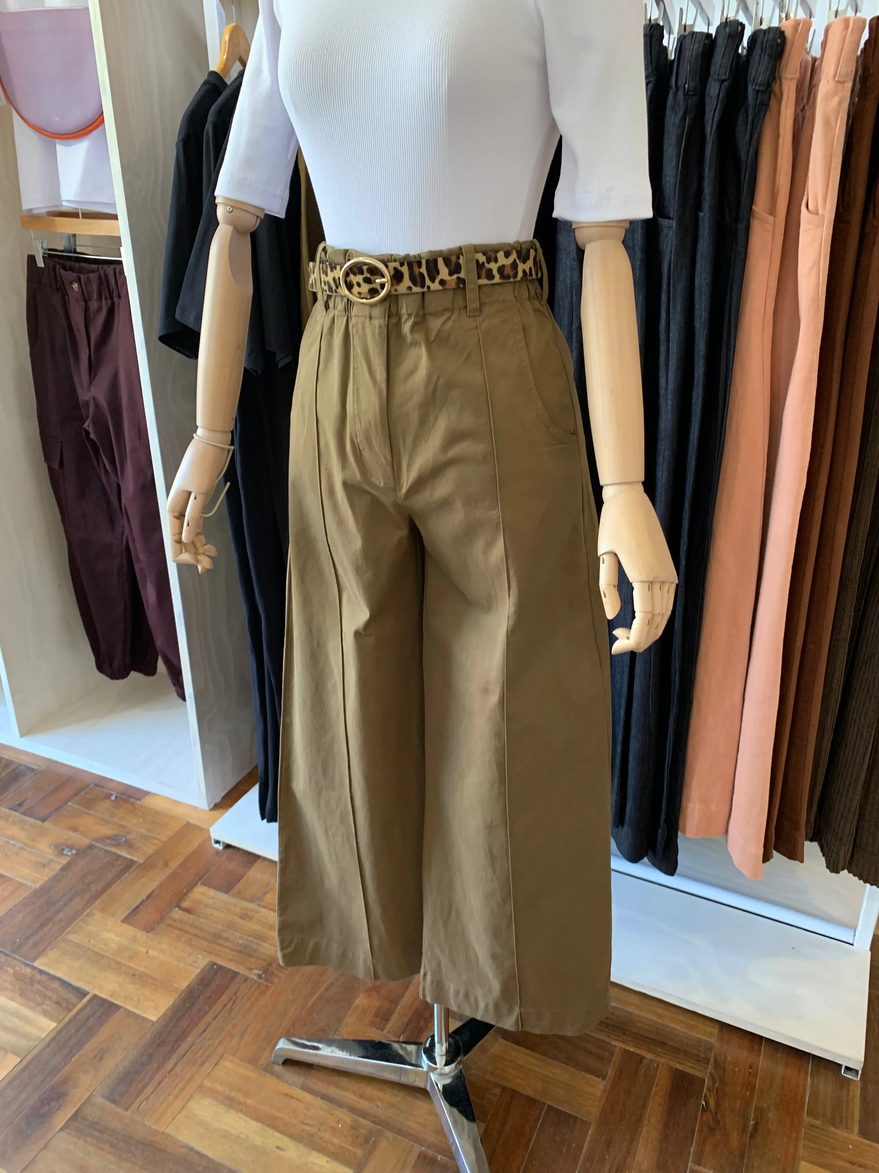 Wide leg pants - brown