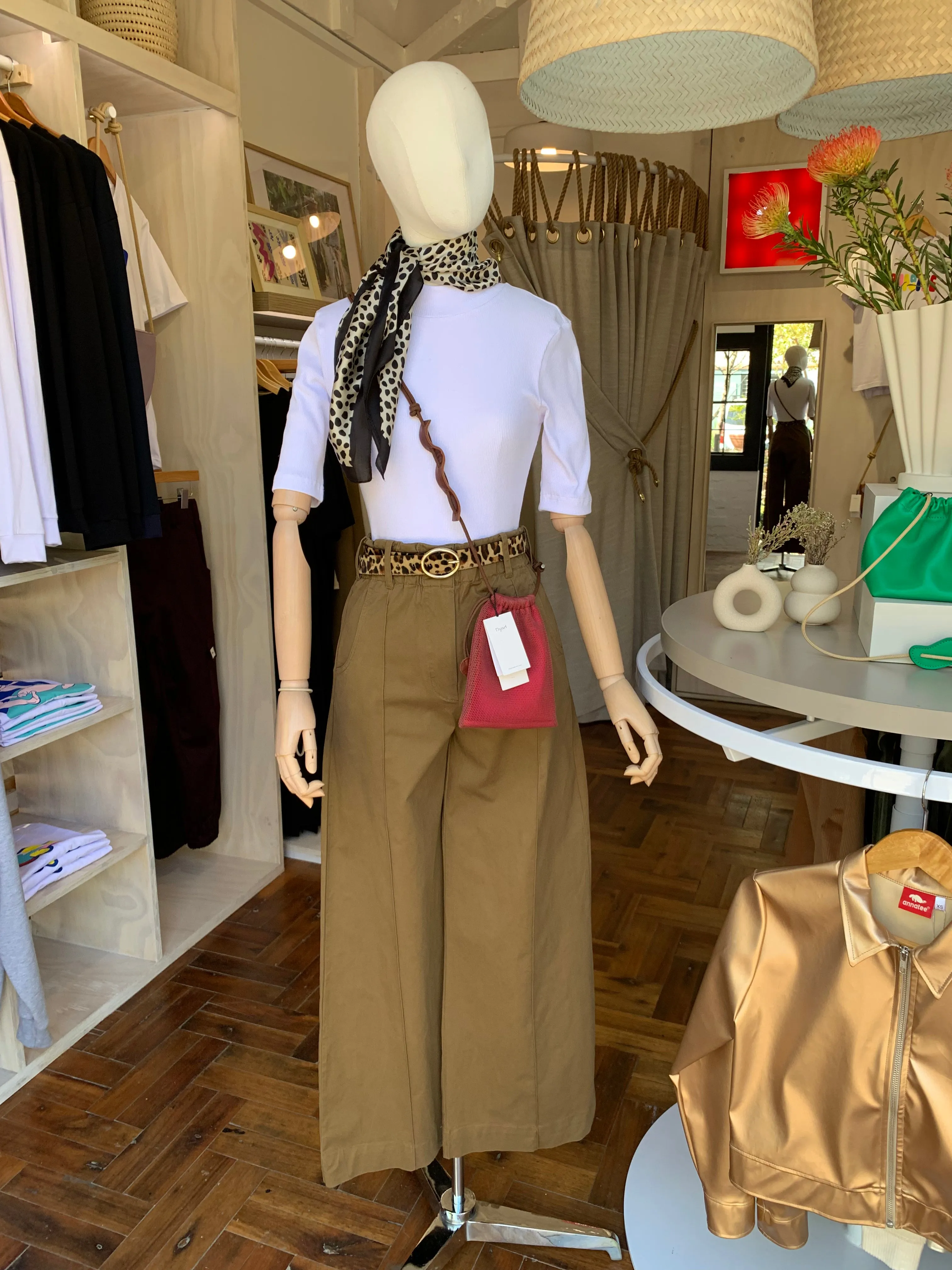 Wide leg pants - brown