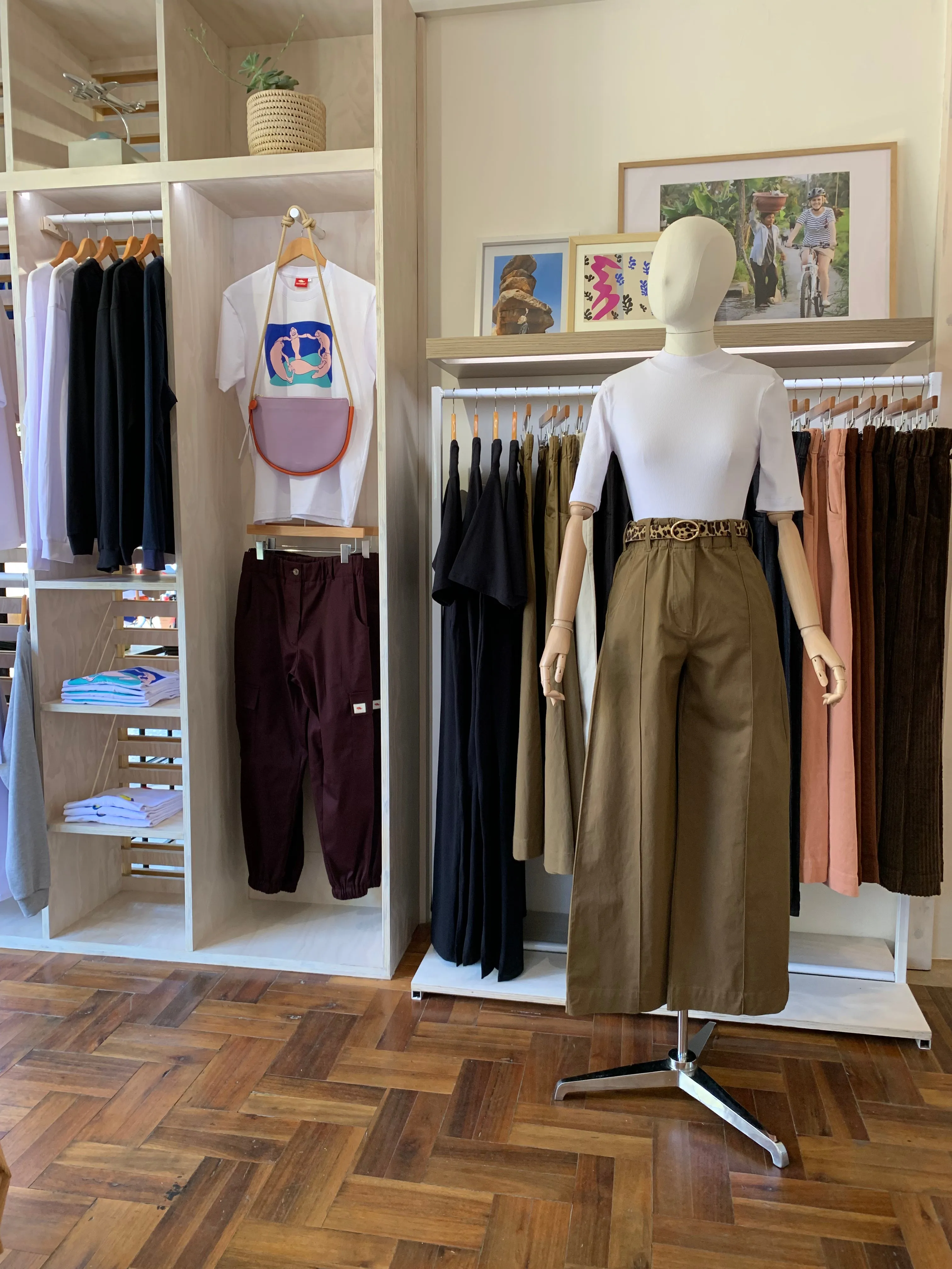 Wide leg pants - brown