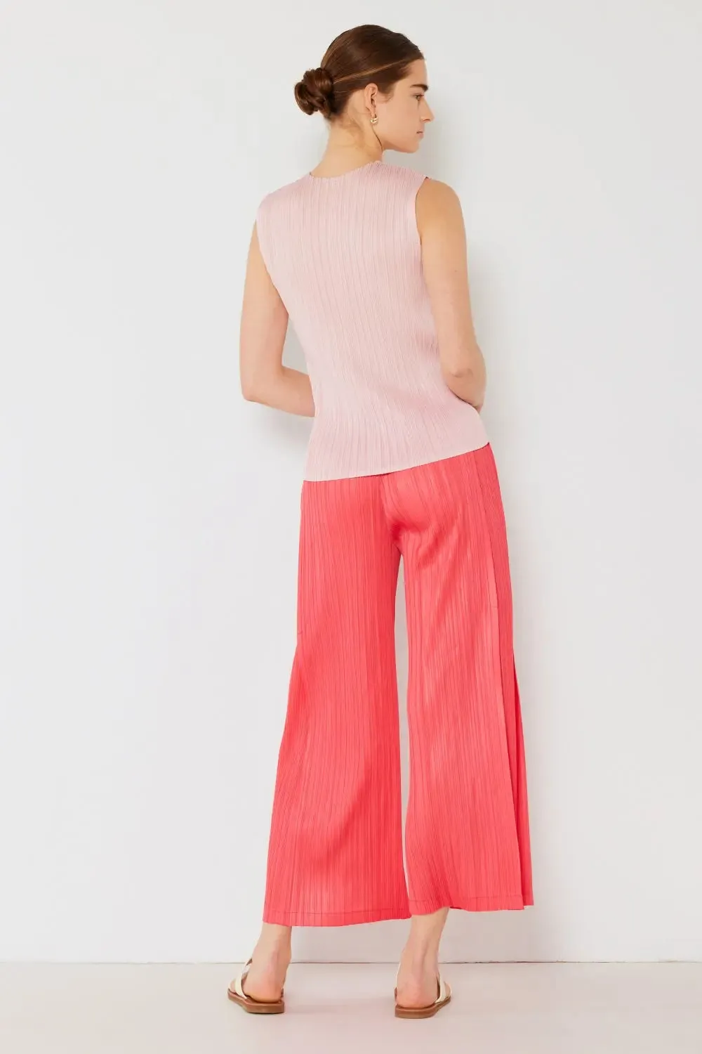 Women's Pleated Pants, Wide Leg with Side Pleat