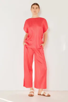 Women's Pleated Pants, Wide Leg with Side Pleat
