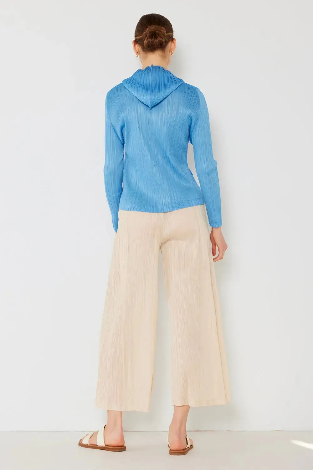 Women's Pleated Pants, Wide Leg with Side Pleat